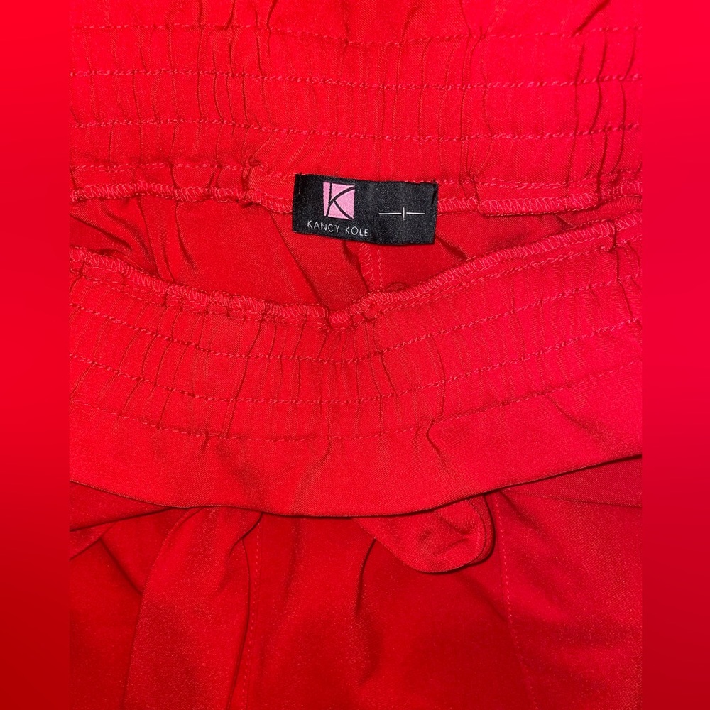 ❤️ High Waist Paper Bag Pants w/ Tie ❤️ - Picture 4 of 9